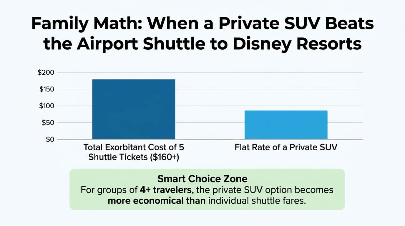MCO to Disney Resorts: Why Private SUVs Beat Airport Shuttles