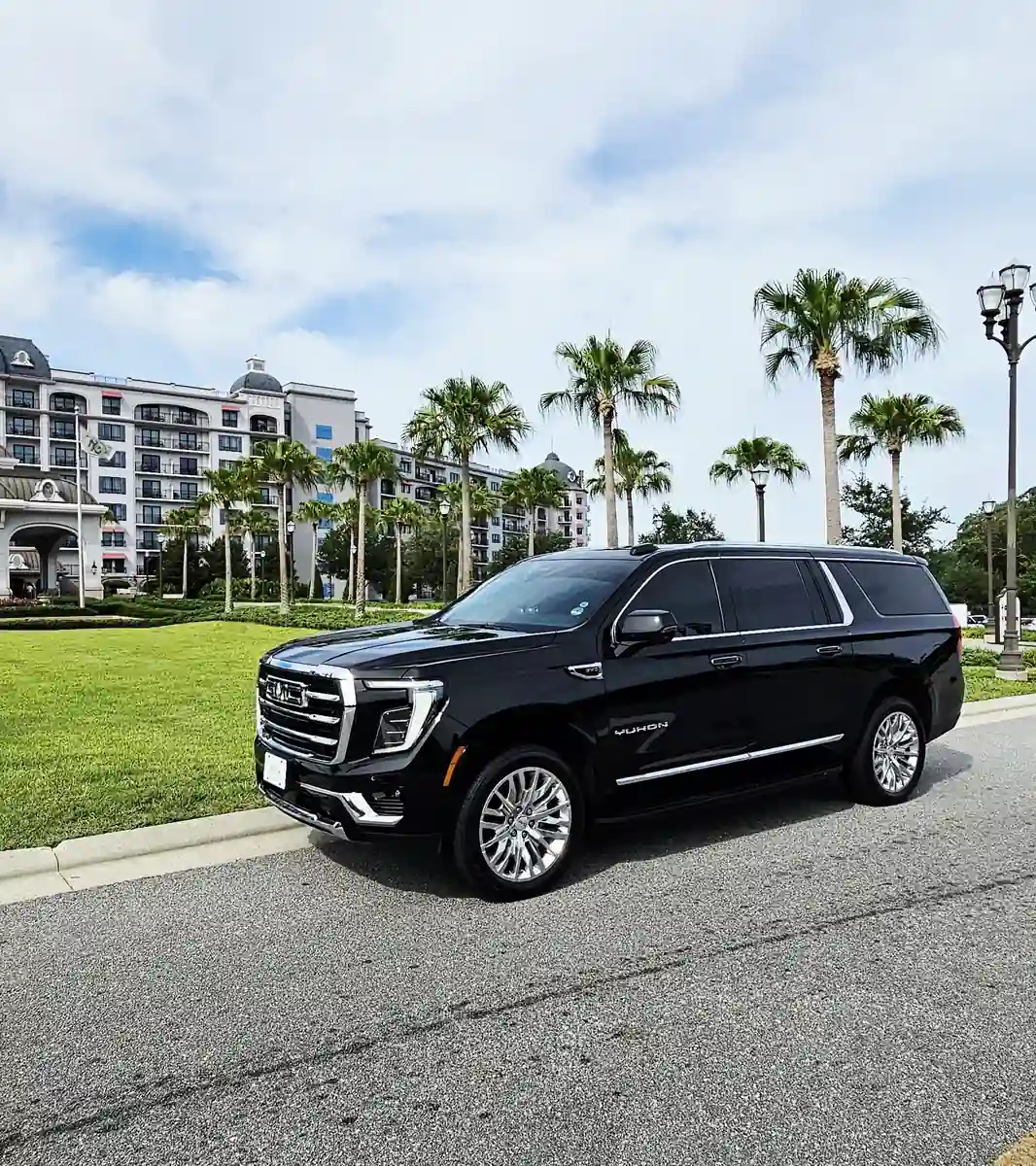 Private family friendly car service from MCO Airport to Disney World resorts by Majestic Private Transportation.