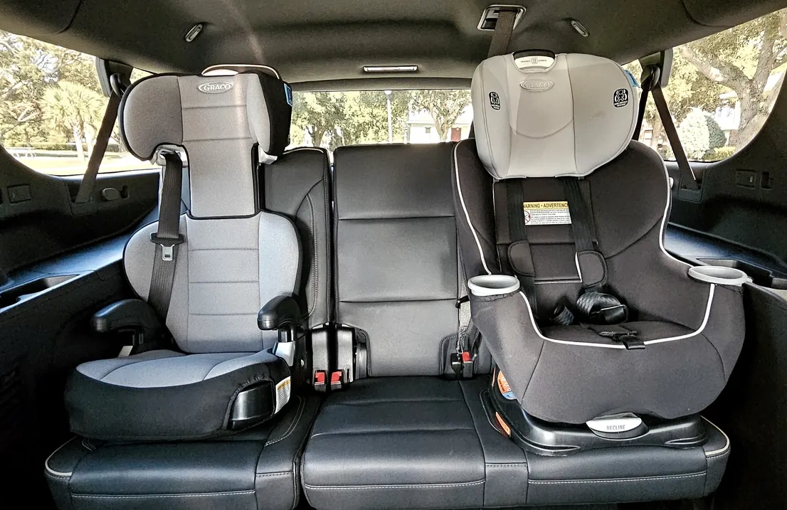 Spacious SUV with ample room for airport luggage and rental strollers