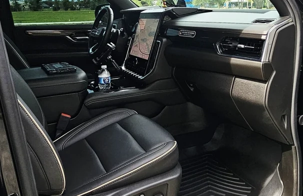 Premium Black SUV Car Interior
