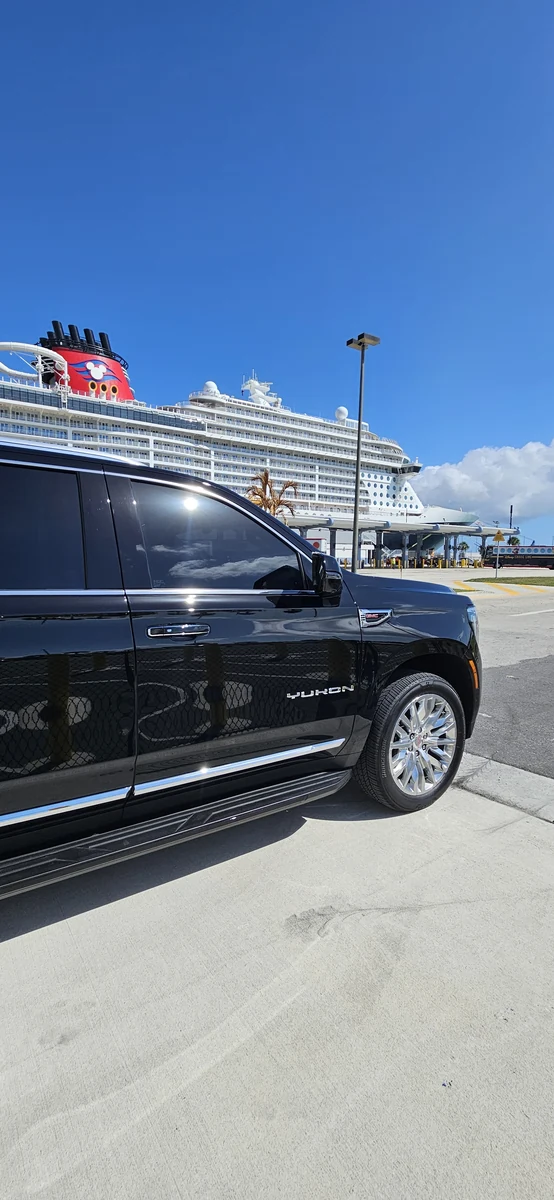 Private luxury car service to Port Canaveral by Majestic Private Transportation.