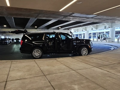 Pristine Majestic vehicle ready for an MCO hotel transfer