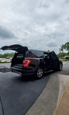 A clean, full-size SUV with ample storage and premium car seats