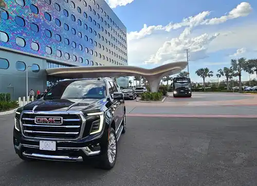 Majestic Private Transportation vehicle at an Orlando resort hotel